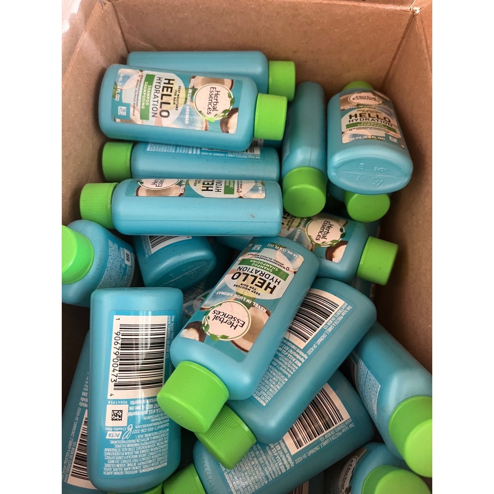 New Lot of 20 Herbal Essences Hello Hydration Travel Shampoo
